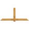 Ekena Millwork Eugene Rough Sawn Timber Gable Bracket, Western Red Cedar, 84"W x 38"H x 2"D x 6"F, 11/12 Pitch GBW084X38X0206EUG00RWR - alternate 1